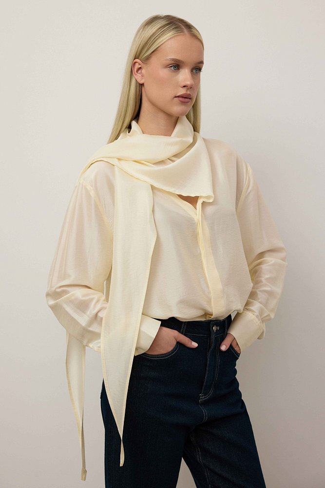Блуза (M (44RU), сливочный). Изображение № 2