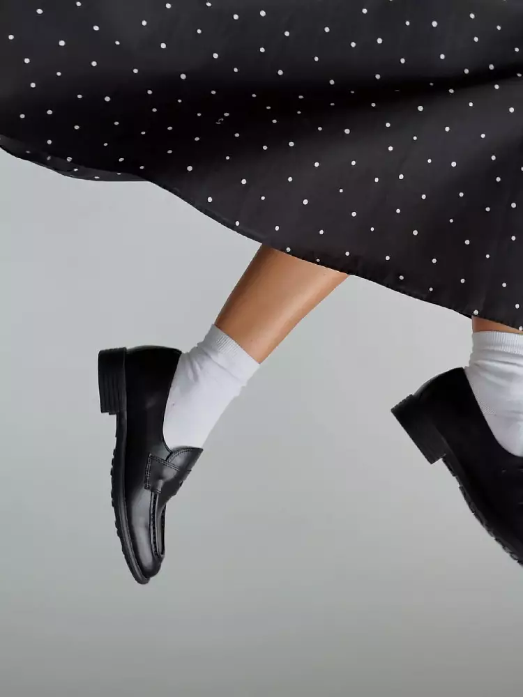 лоферы (38, чёрный). Изображение № 1