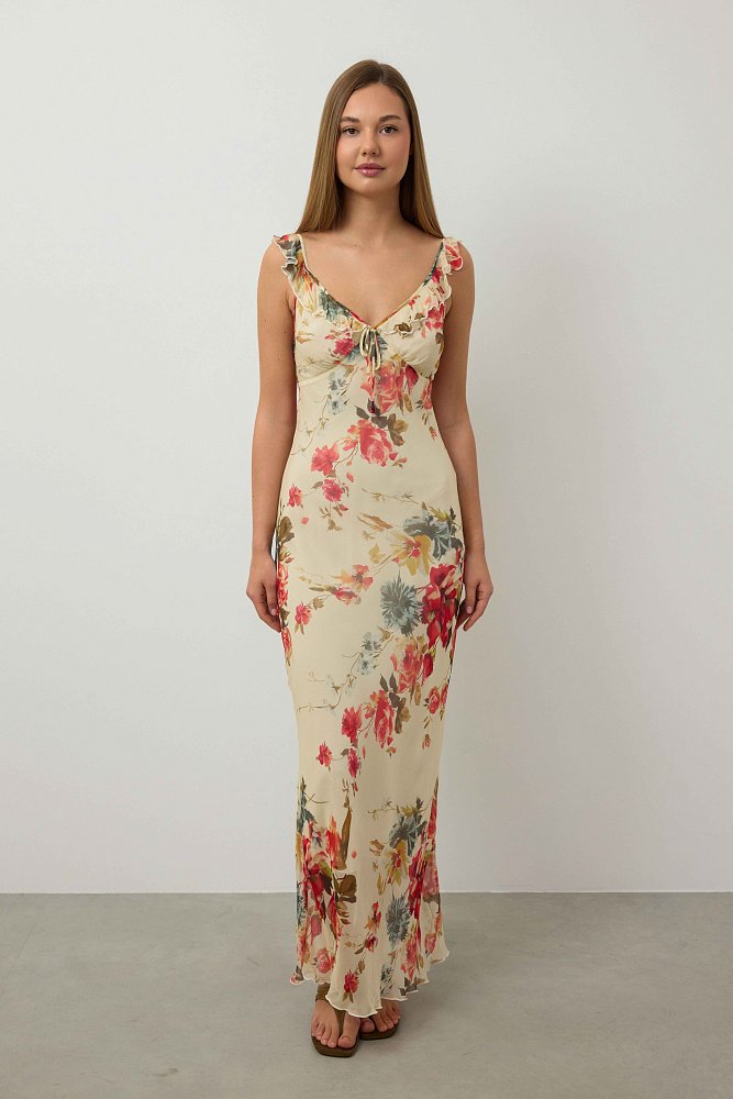 Платье  (S (42RU), светло-бежевый). Изображение № 1