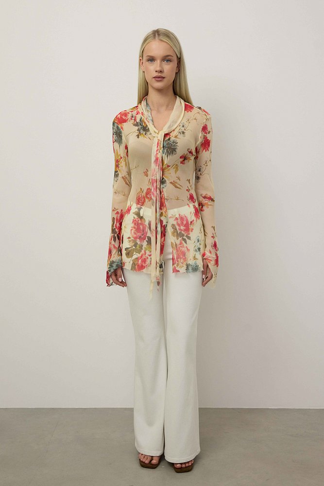 Блузы (S (42RU), светло-бежевый). Изображение № 4