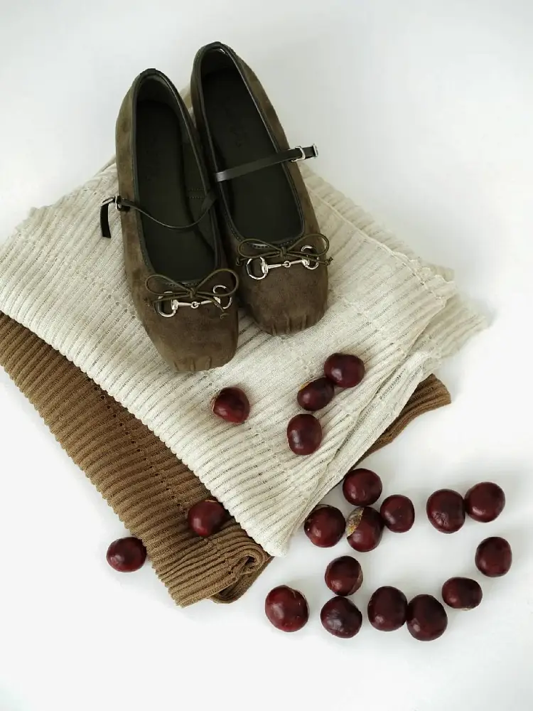 балетки (38, болотный). Изображение № 4