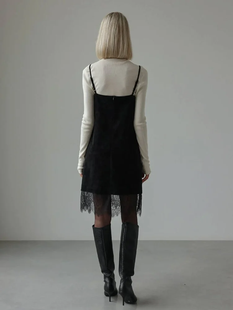Платье (L (46), чёрный). Изображение № 6