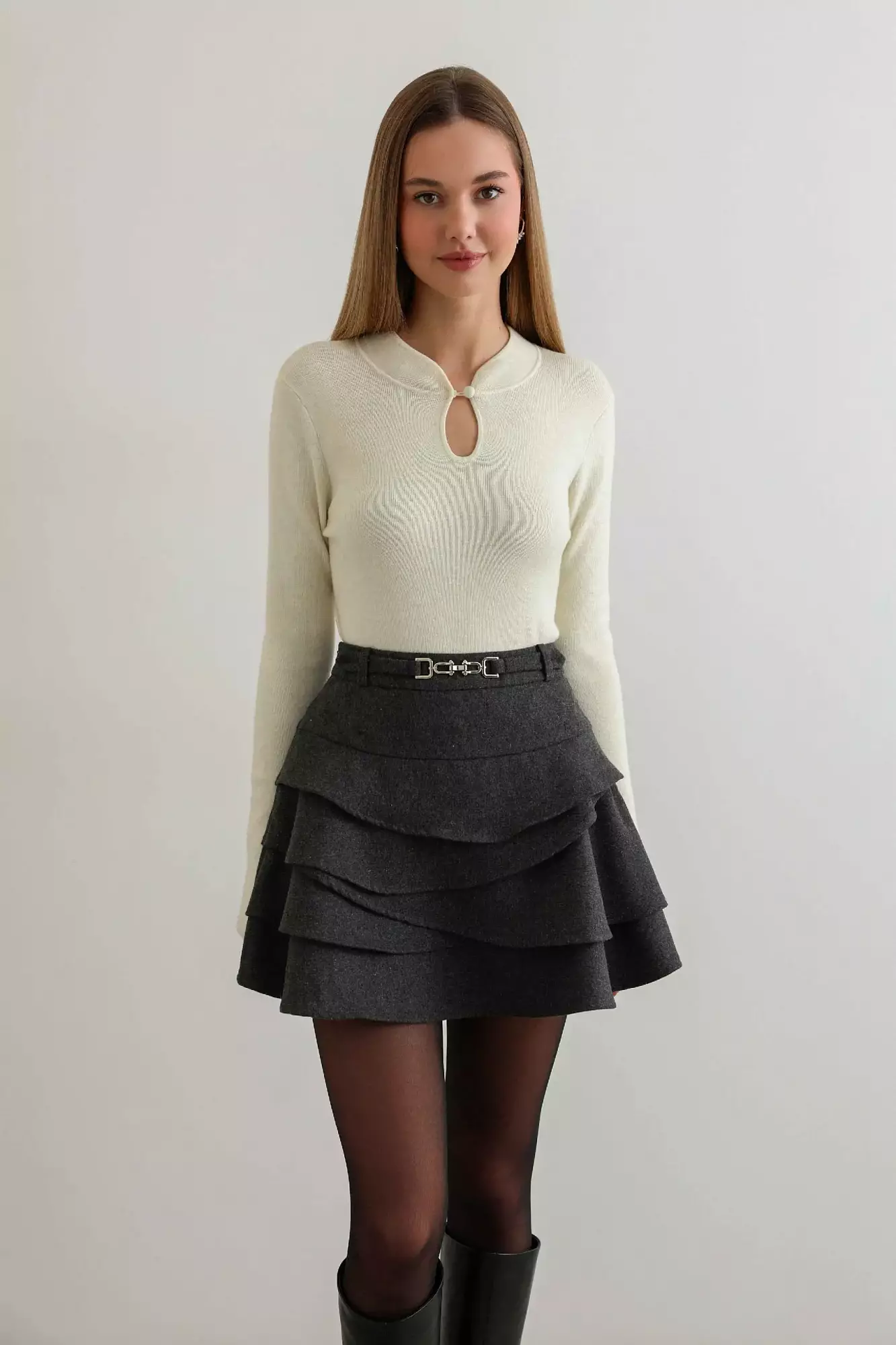 Юбка  (M (44RU) серый). Избражение № 5