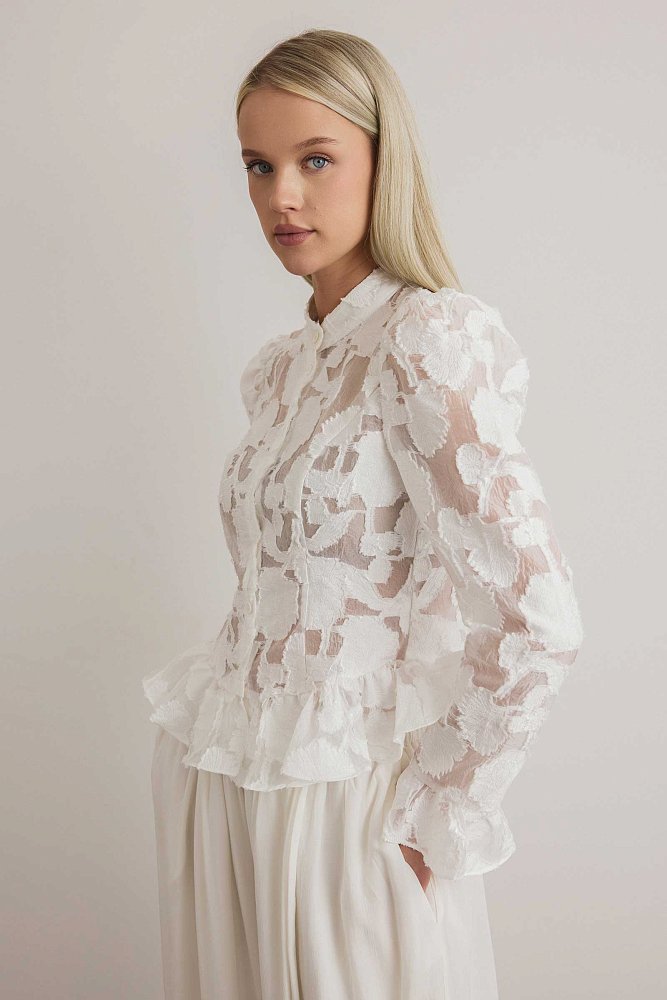 Блуза (L (46RU), белый). Изображение № 1