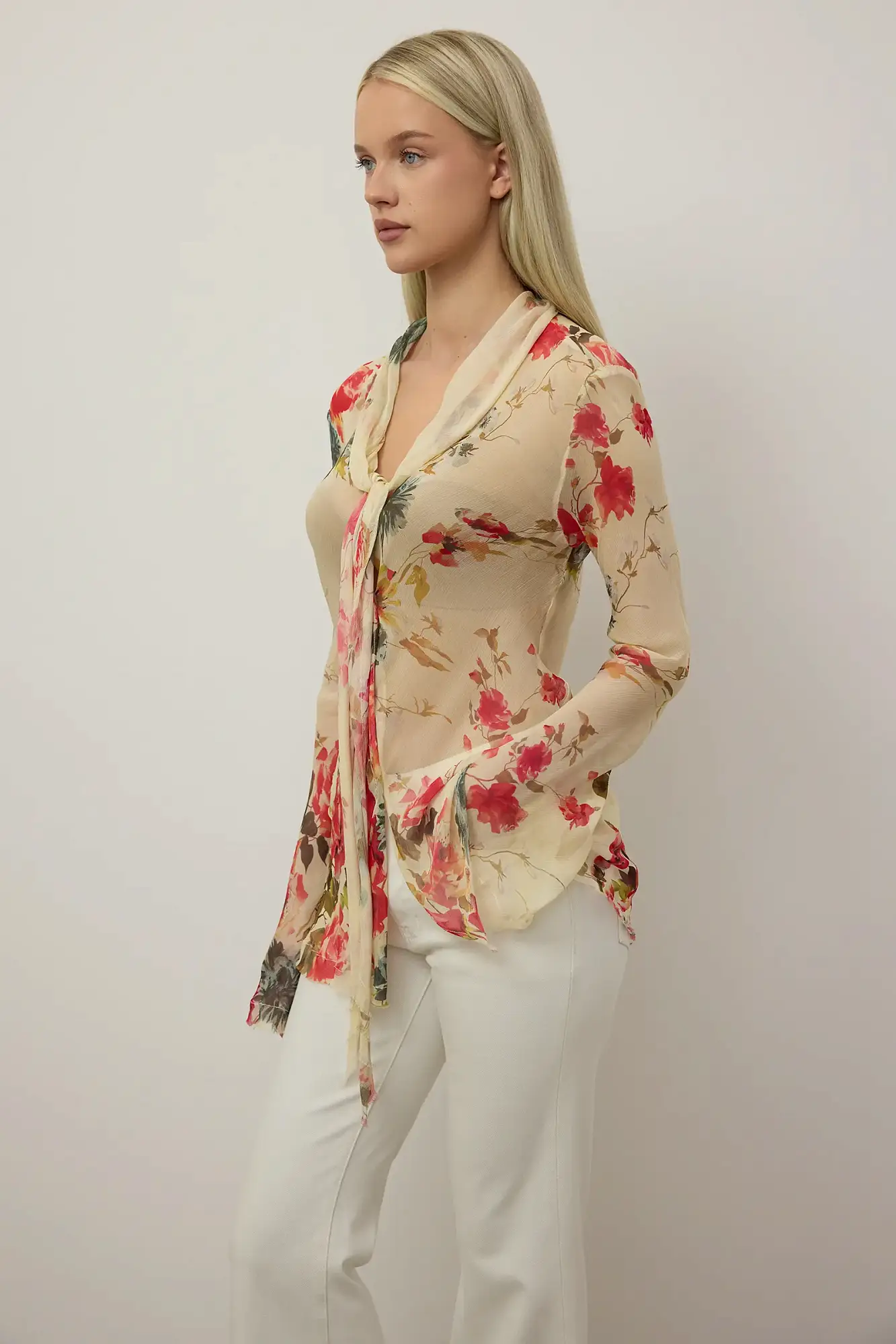 Блузы (S (42RU), светло-бежевый). Избражение № 2