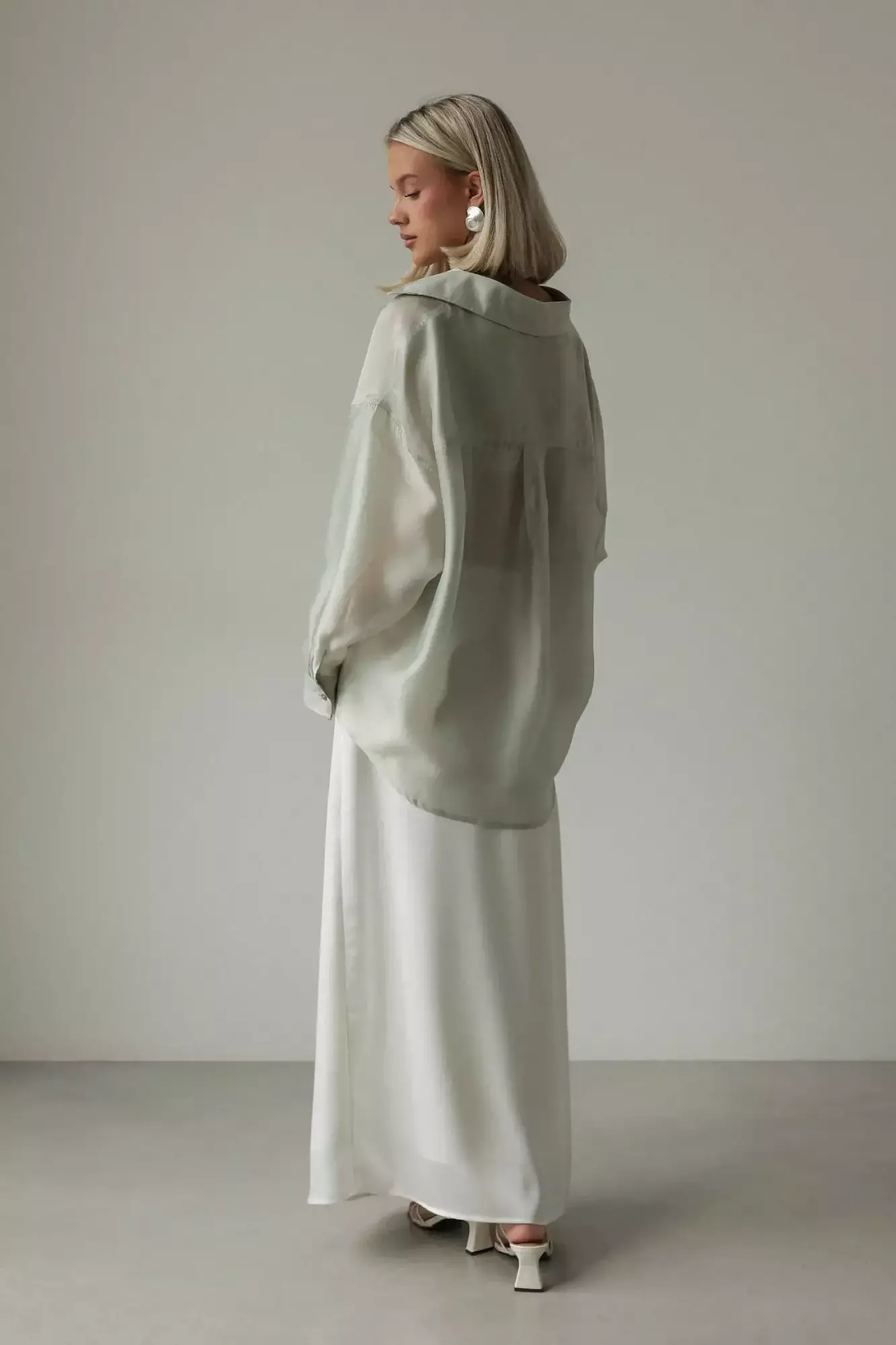 Рубашка (M (44RU), эвкалиптовый). Избражение № 3