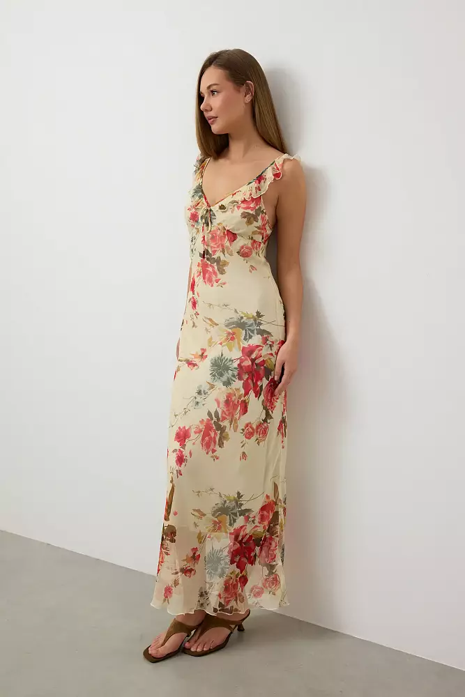 Платье  (S (42RU), светло-бежевый). Изображение № 5