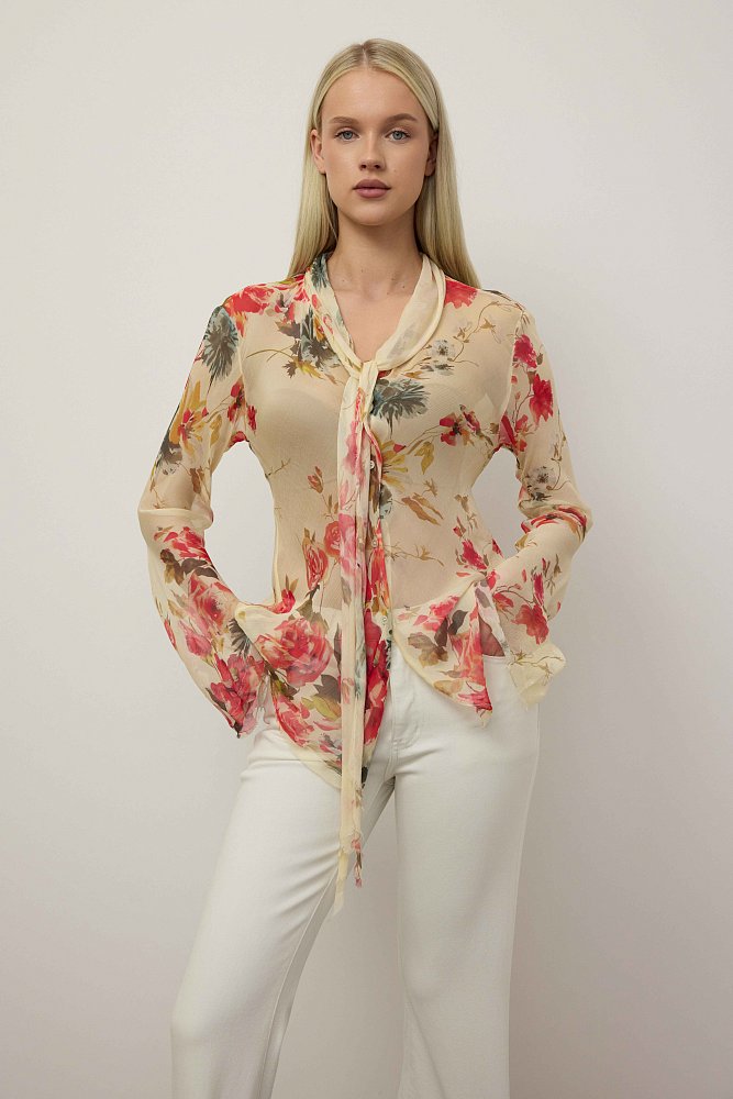 Блузы (S (42RU), светло-бежевый). Изображение № 1