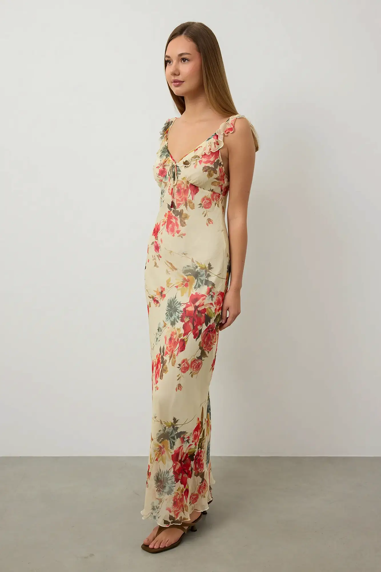 Платье  (S (42RU), светло-бежевый). Избражение № 3