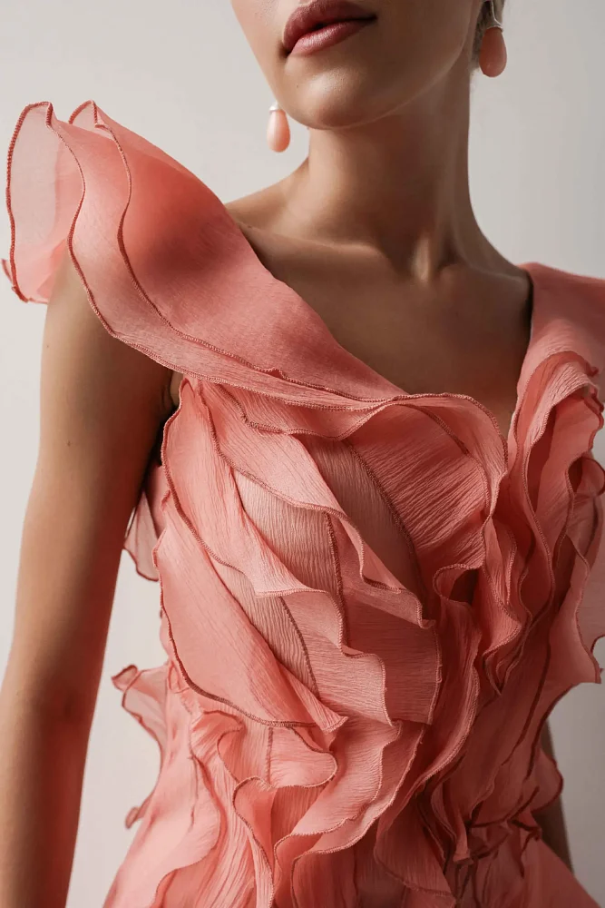 Платье (L (46RU), коралловый). Изображение № 3