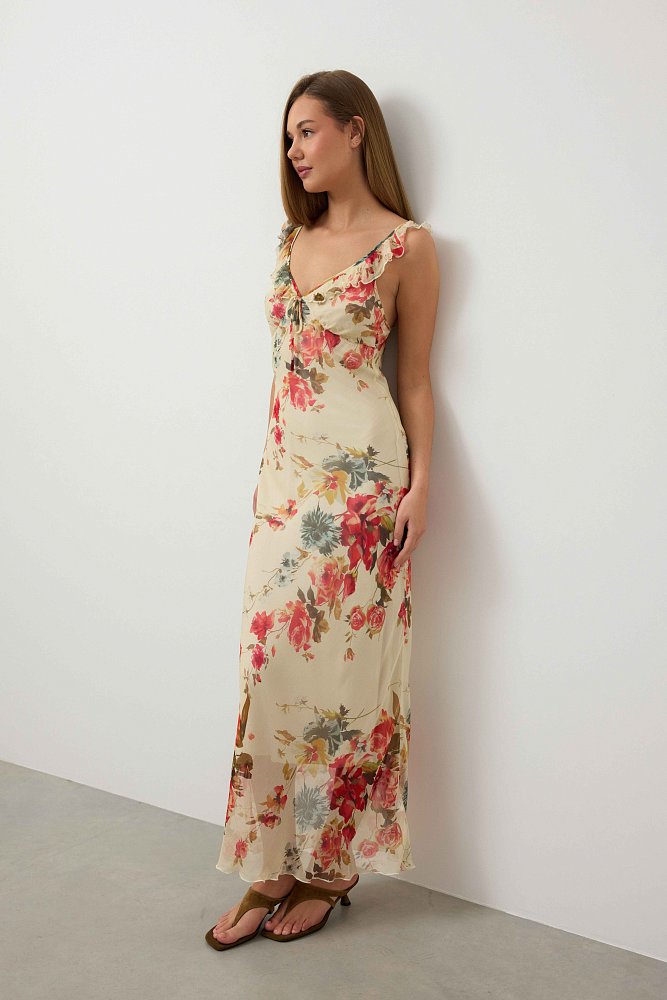 Платье  (S (42RU), светло-бежевый). Изображение № 4