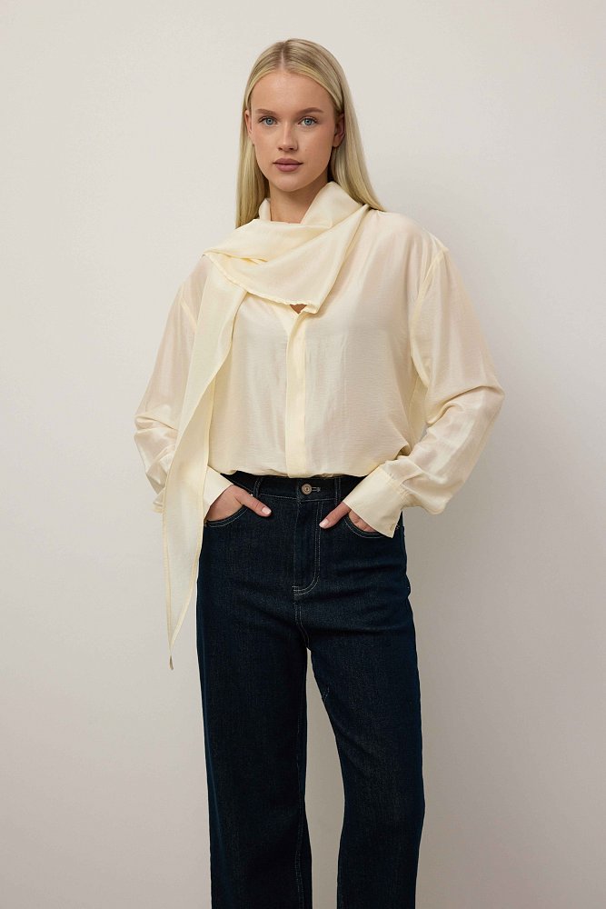 Блуза (M (44RU), сливочный). Изображение № 1