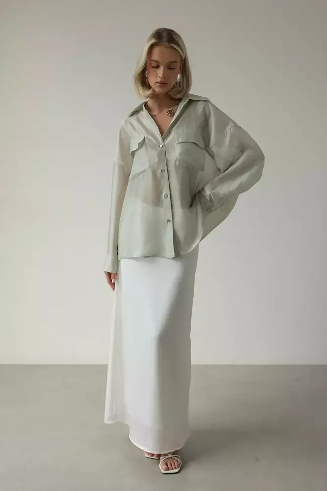 Рубашка (M (44RU), эвкалиптовый). Изображение № 2