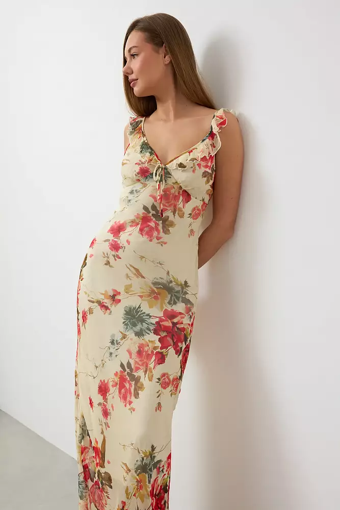 Платье  (S (42RU), светло-бежевый). Изображение № 6