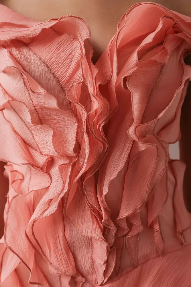 Платье (L (46RU), коралловый). Изображение № 4