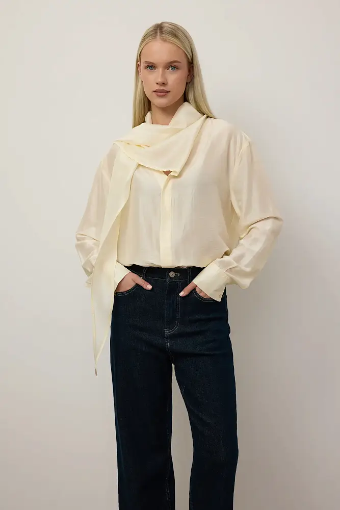 Блуза (M (44RU), сливочный). Изображение № 1