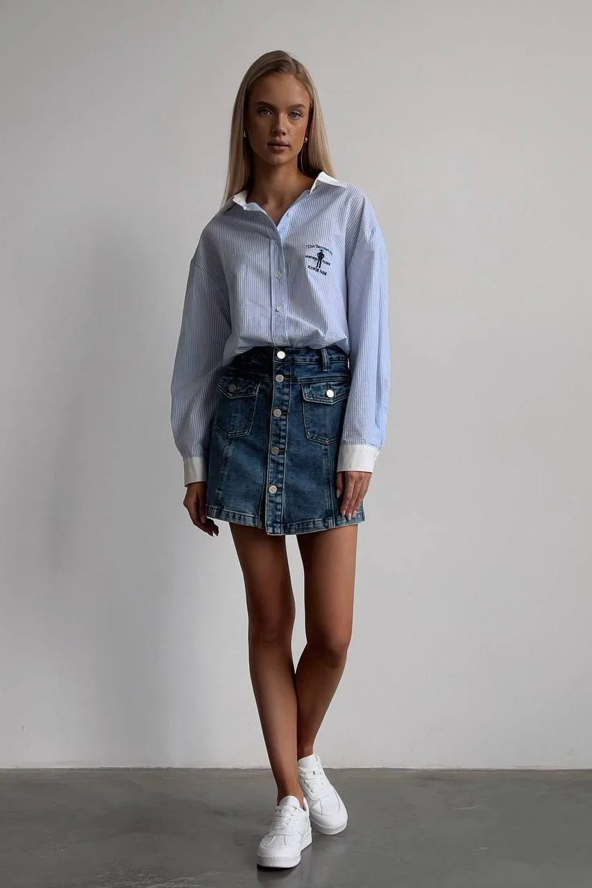 Юбка  (L (46RU), синий). Избражение № 2