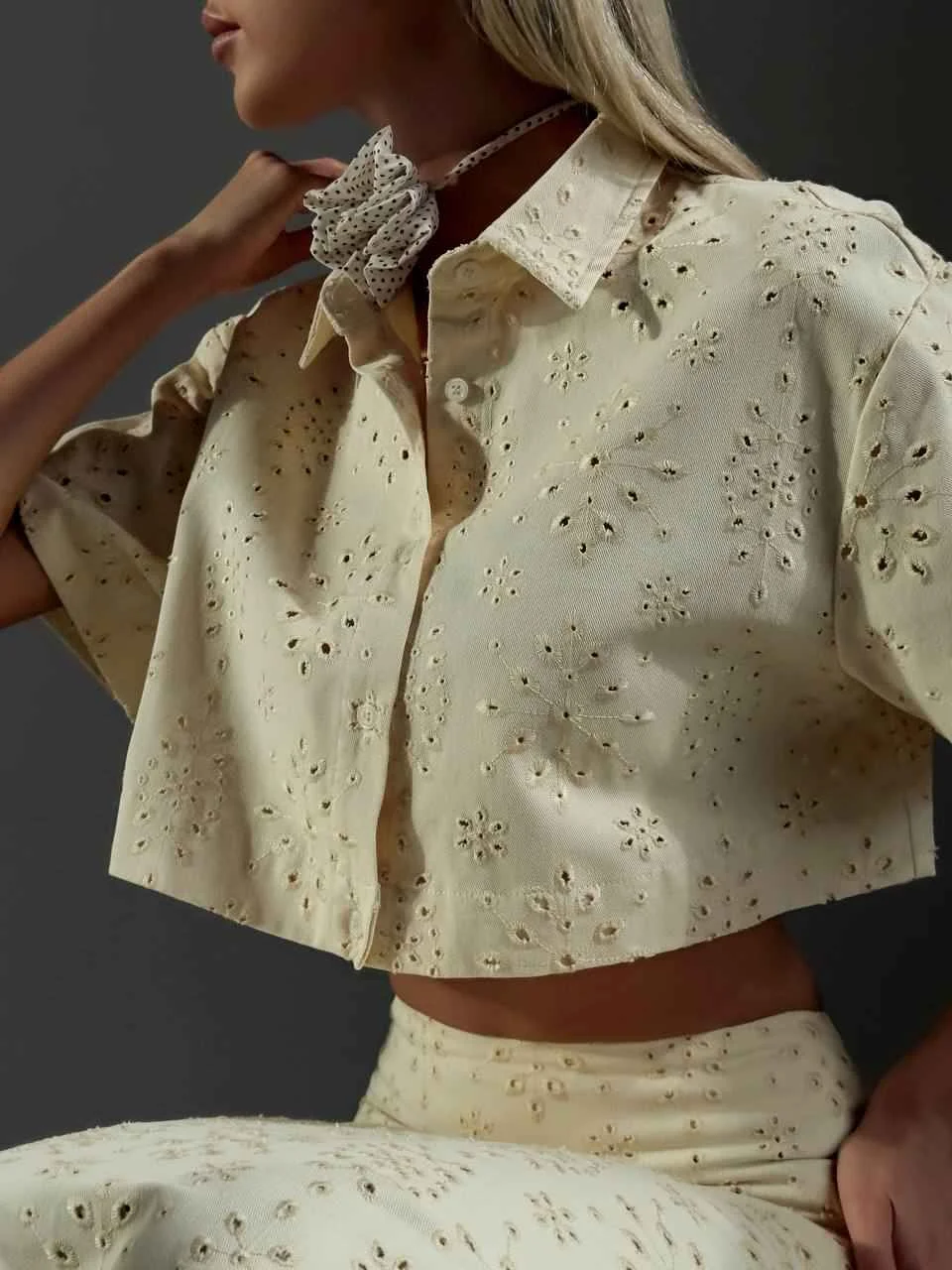 рубашка (M (44), светло-бежевый). Избражение № 2