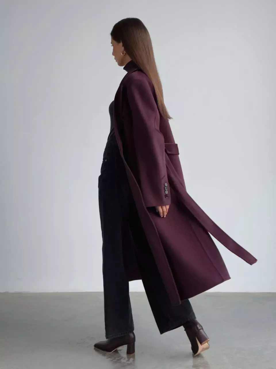 Пальто (S (42RU) сливовый). Избражение № 6