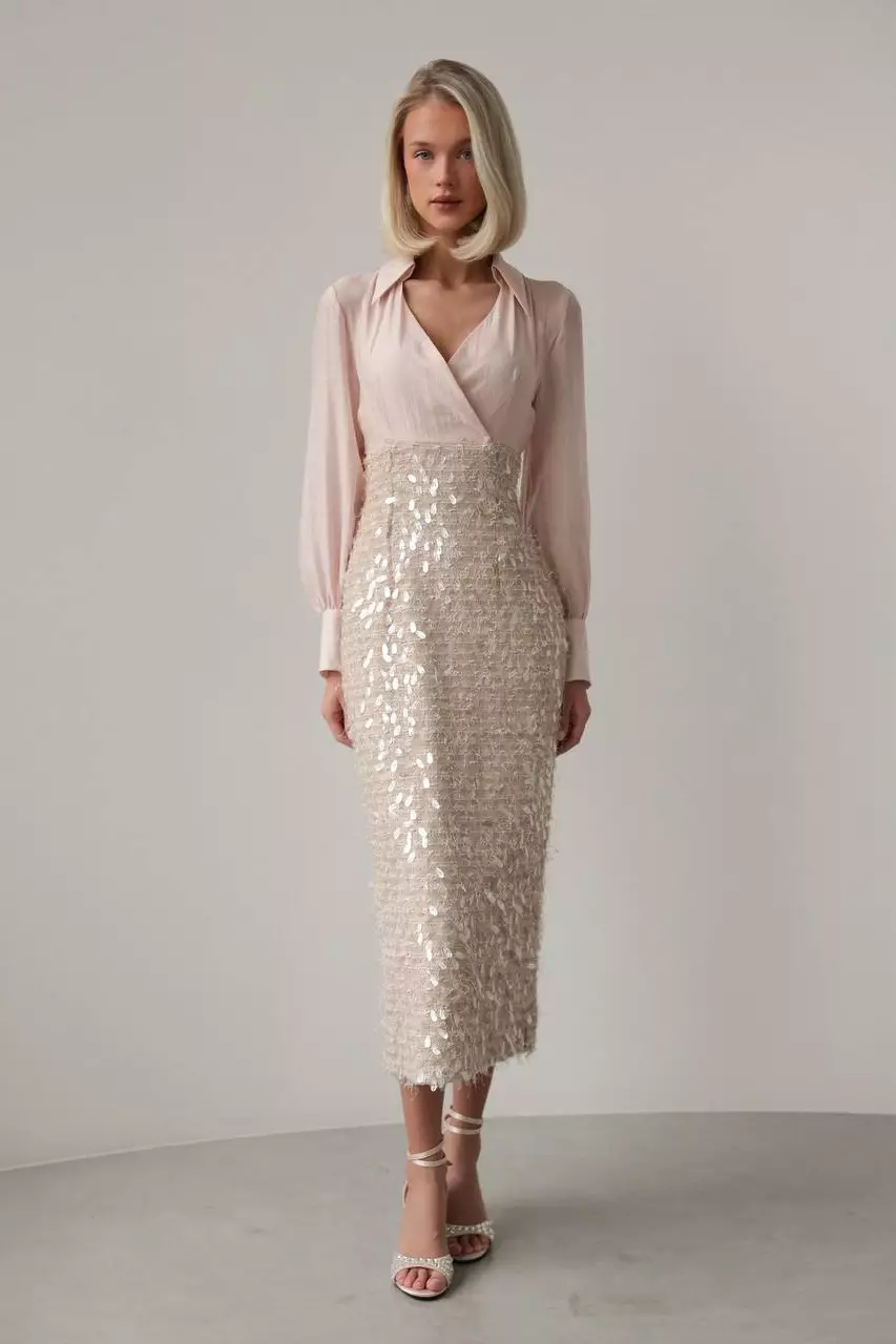 Платье (S (42RU), пудровый). Избражение № 1