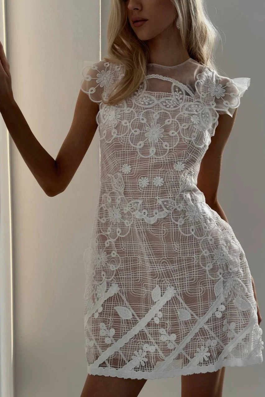 Платье (S (42RU), белый). Избражение № 1