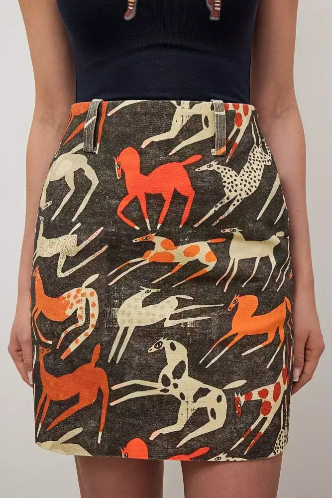 Юбка (S (42RU), серо-коричневый). Изображение № 4