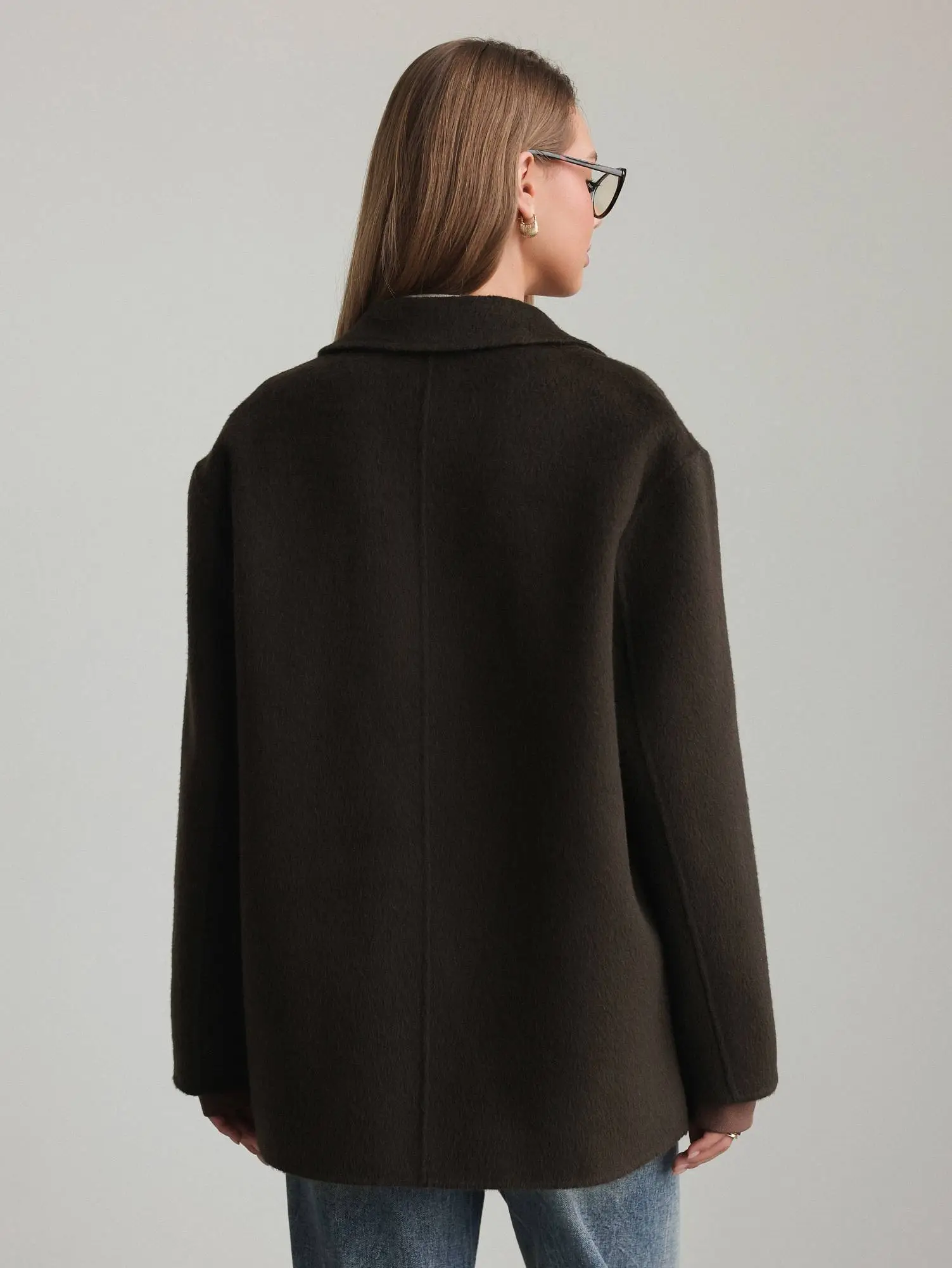 Пиджак (onesize (42-46RU), болотно-коричневый). Избражение № 5