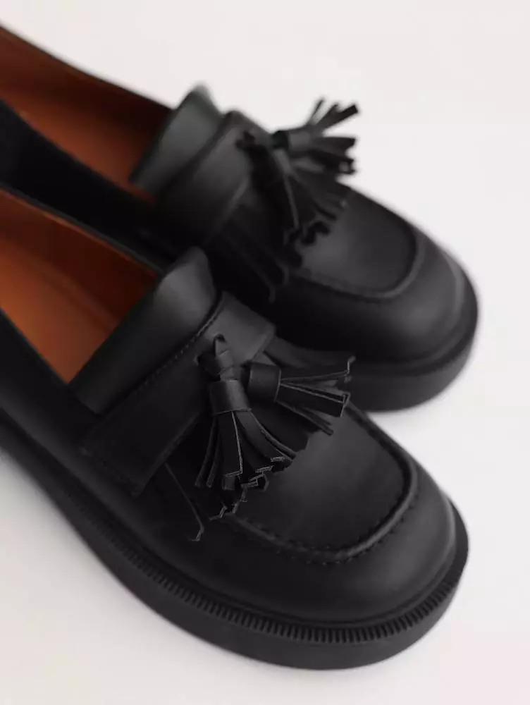 лоферы (36, чёрный). Изображение № 5