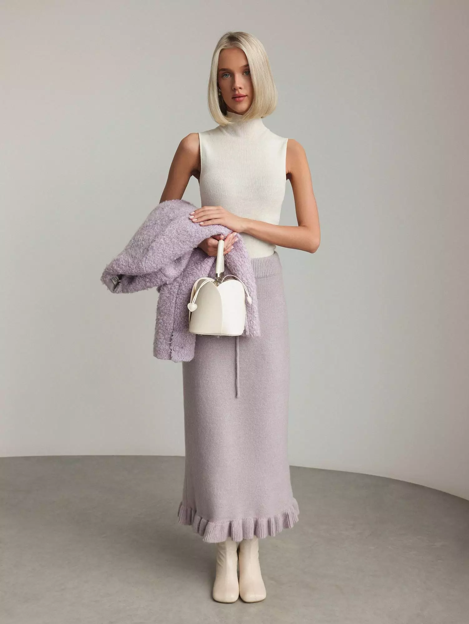 Юбка  (S (42RU), пыльно-лиловый). Избражение № 1