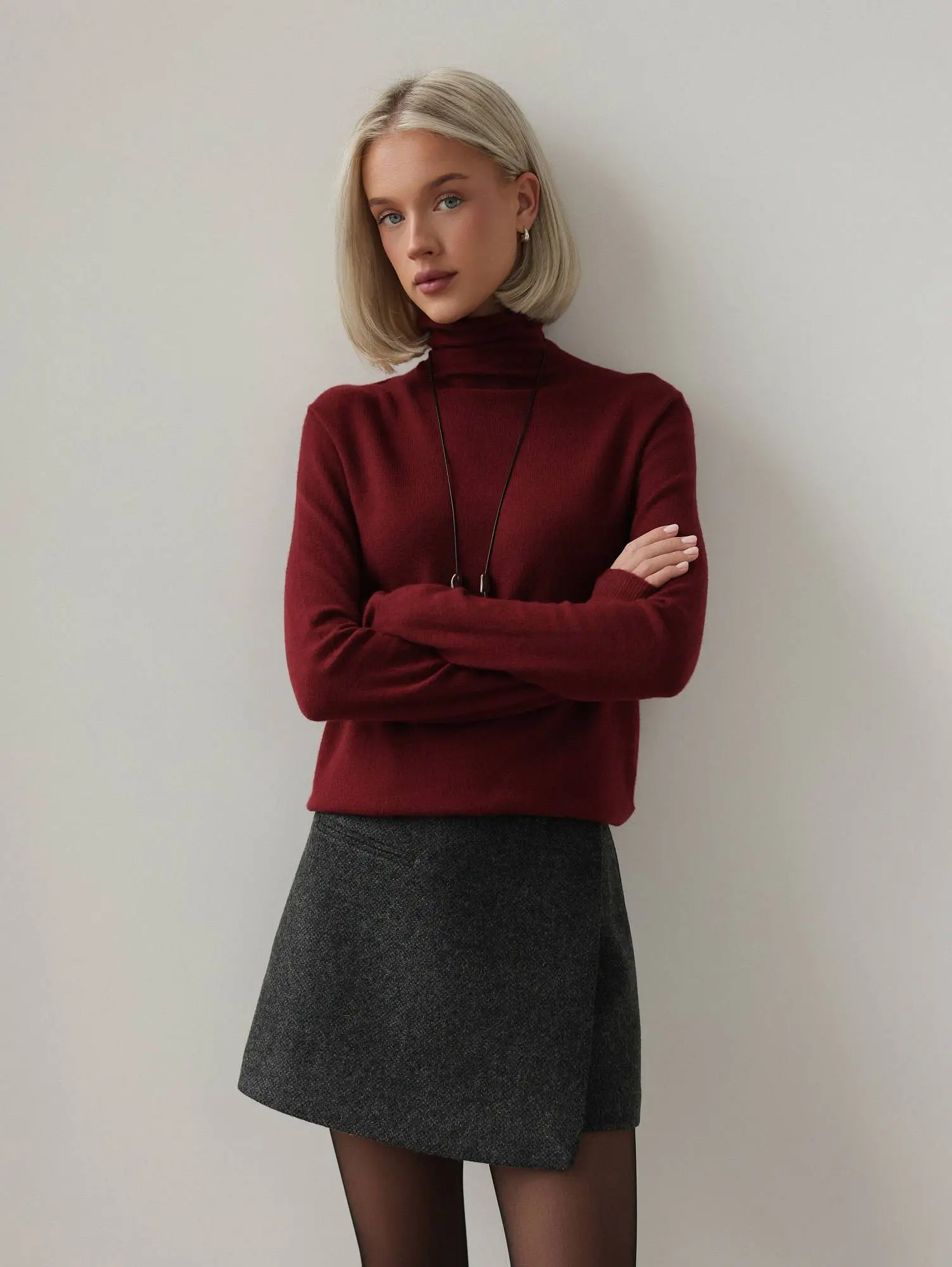 Водолазка (onesize (42-46RU), бордовый). Избражение № 1