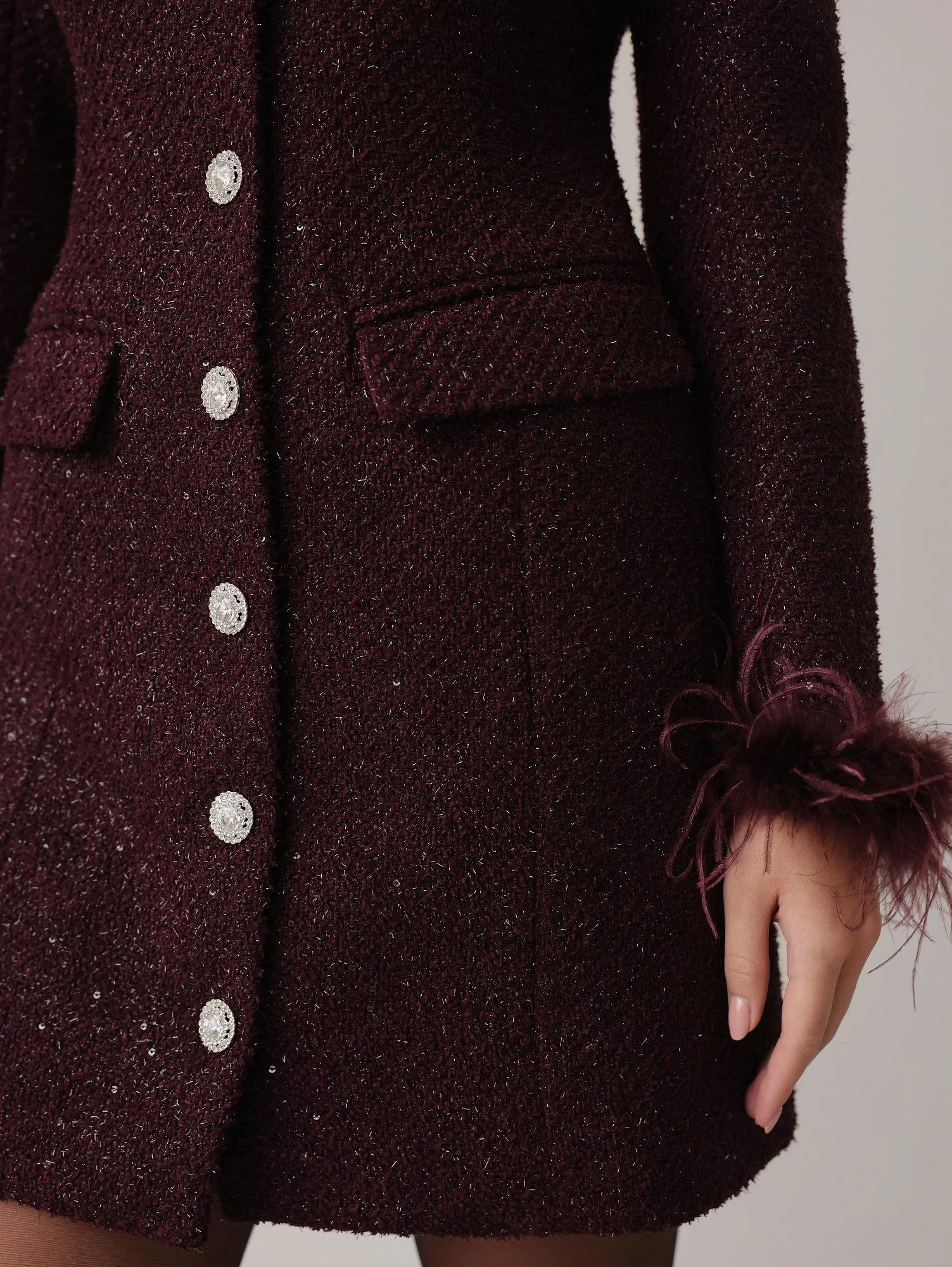 Платье (M (44), сливовый). Избражение № 5