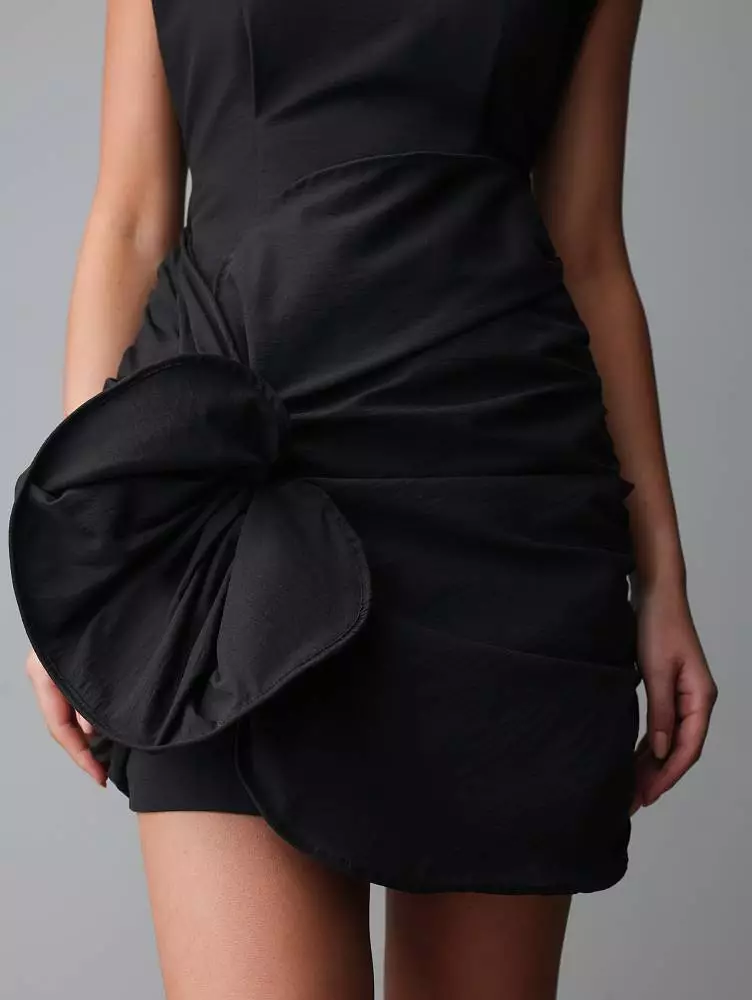 Платье (M (44RU), чёрный). Изображение № 4