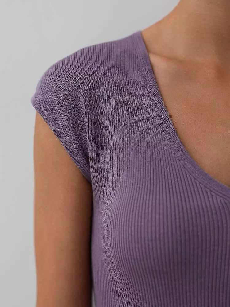 Топ (onesize (42-46RU), пыльно-сиреневый). Изображение № 4