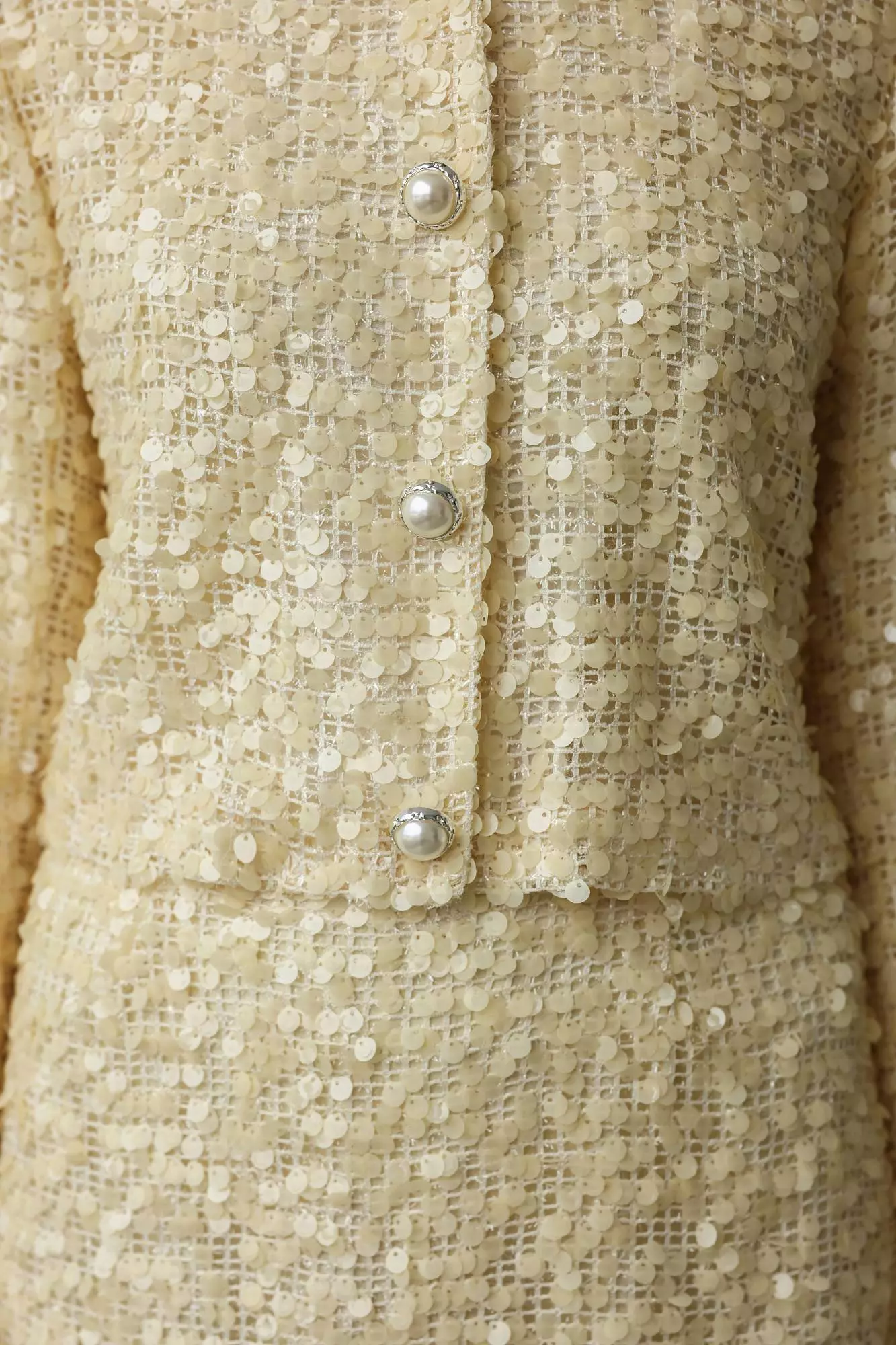 Костюм: жакет и юбка (S (42RU), нежно-жёлтый). Избражение № 3