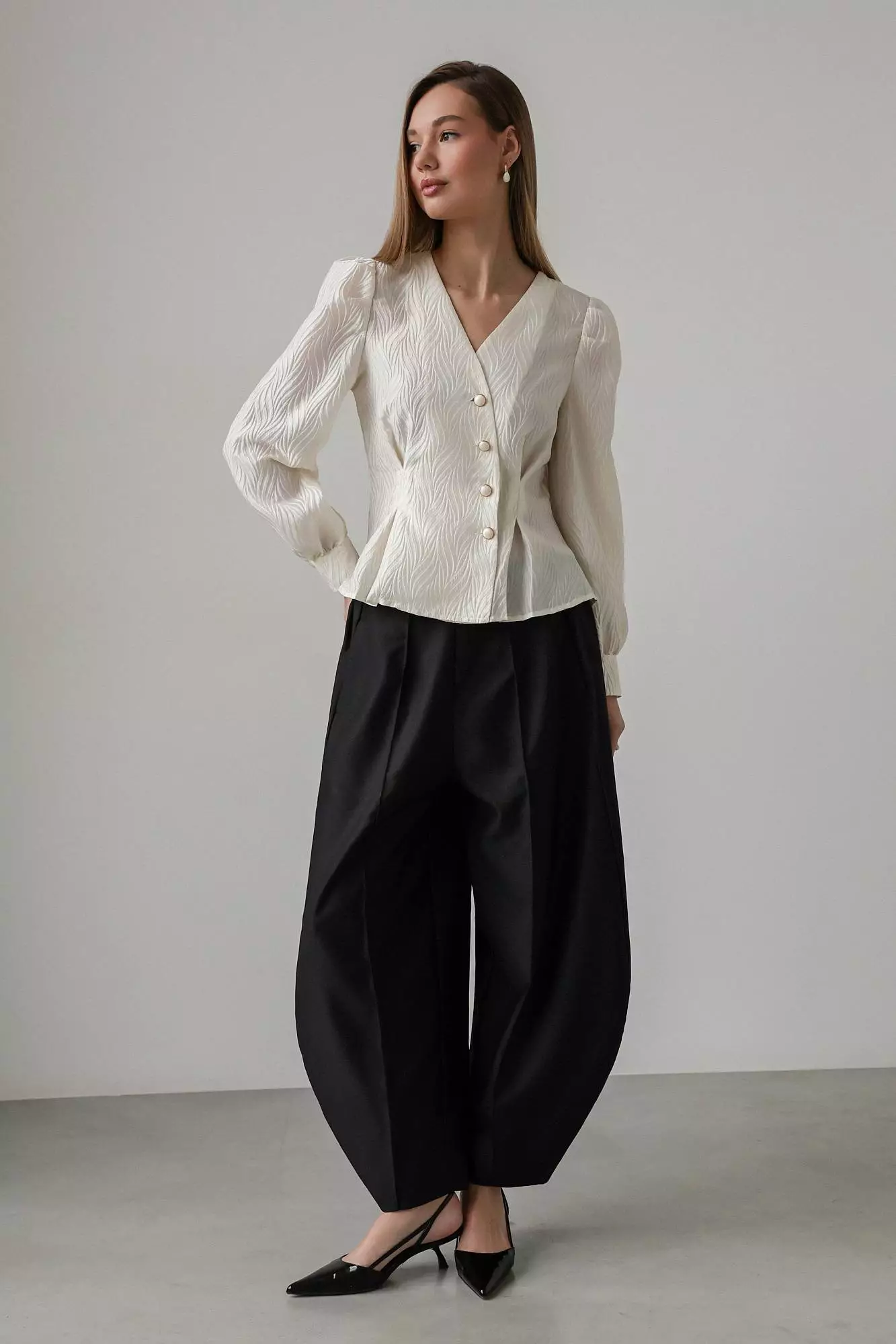 Блуза (S (42RU), молочный). Избражение № 2