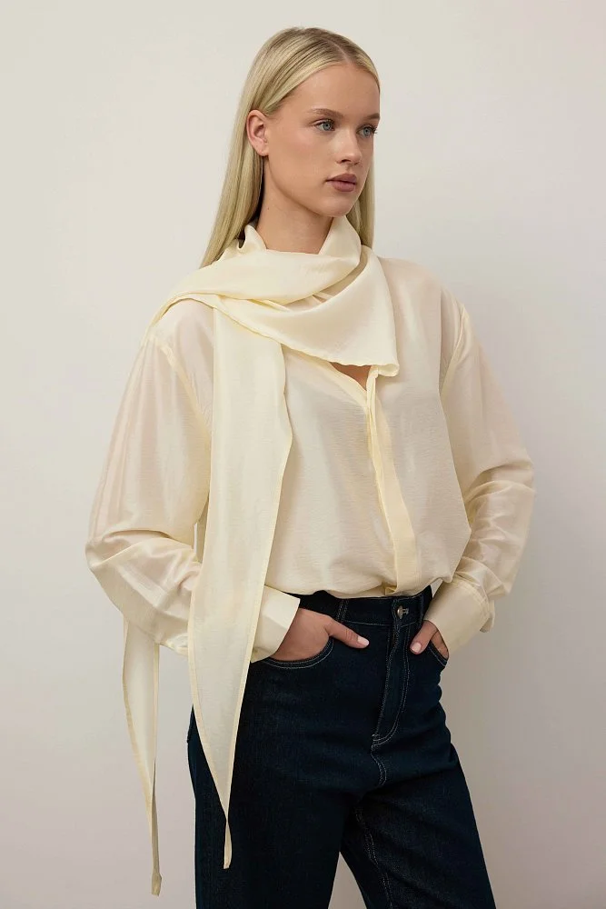 Блуза (M (44RU), сливочный). Изображение № 2