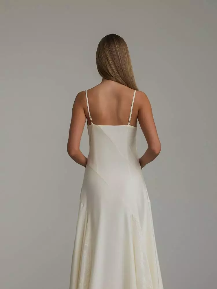 Платье  (S (42RU), светло-бежевый). Изображение № 6