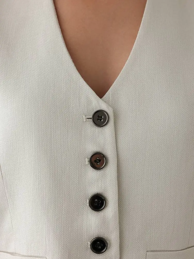 Жилет (L (46RU), светло-бежевый). Изображение № 3