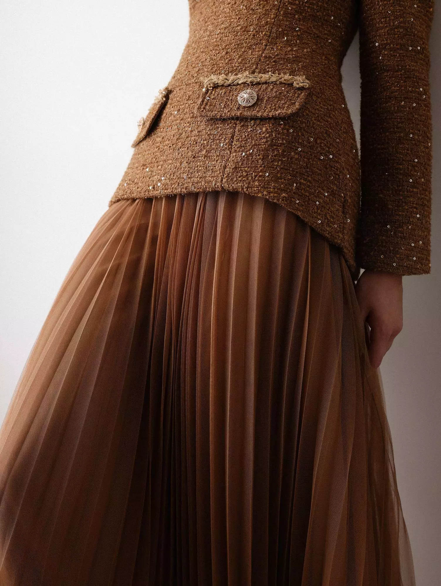 Платье  (M (44RU), коричневый). Избражение № 5