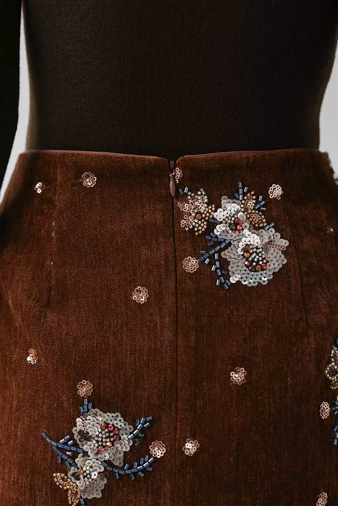 Юбка  (L (46RU), коричневый). Изображение № 5