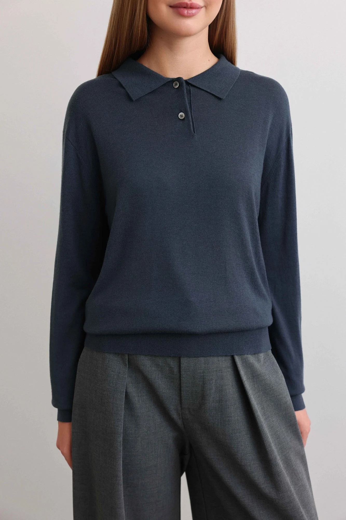 Джемпер (onesize (42-46RU), тёмно-синий). Изображение № 2