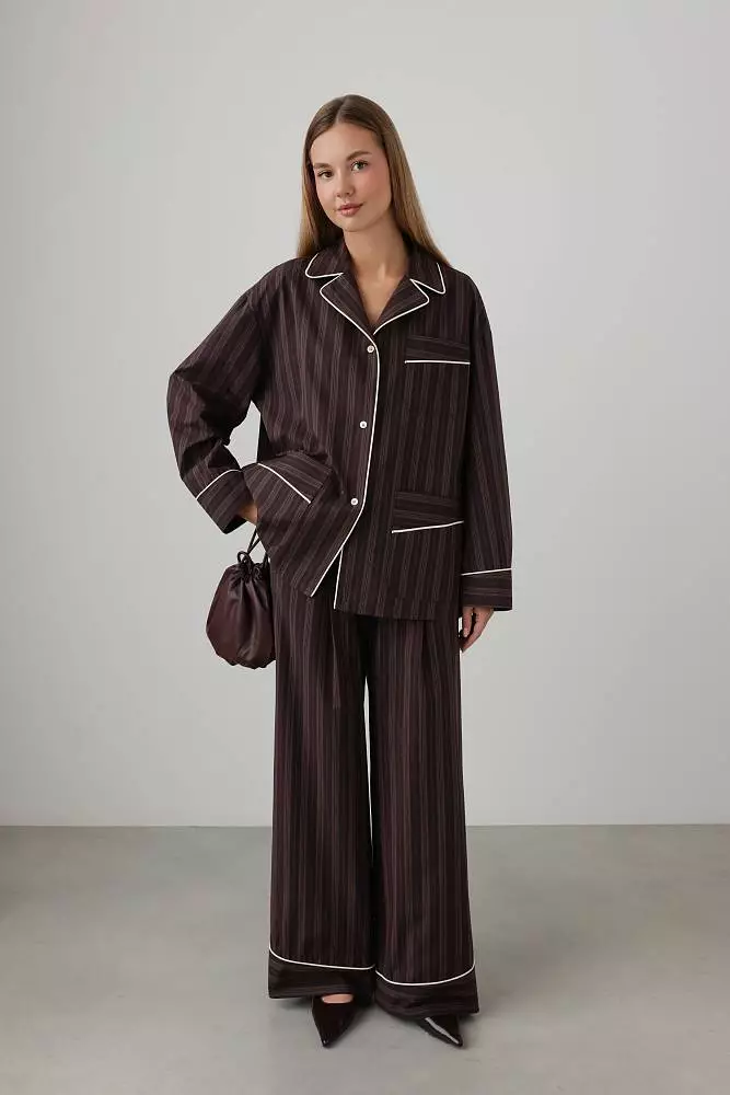 Рубашка (M (44RU), коричневый). Изображение № 1