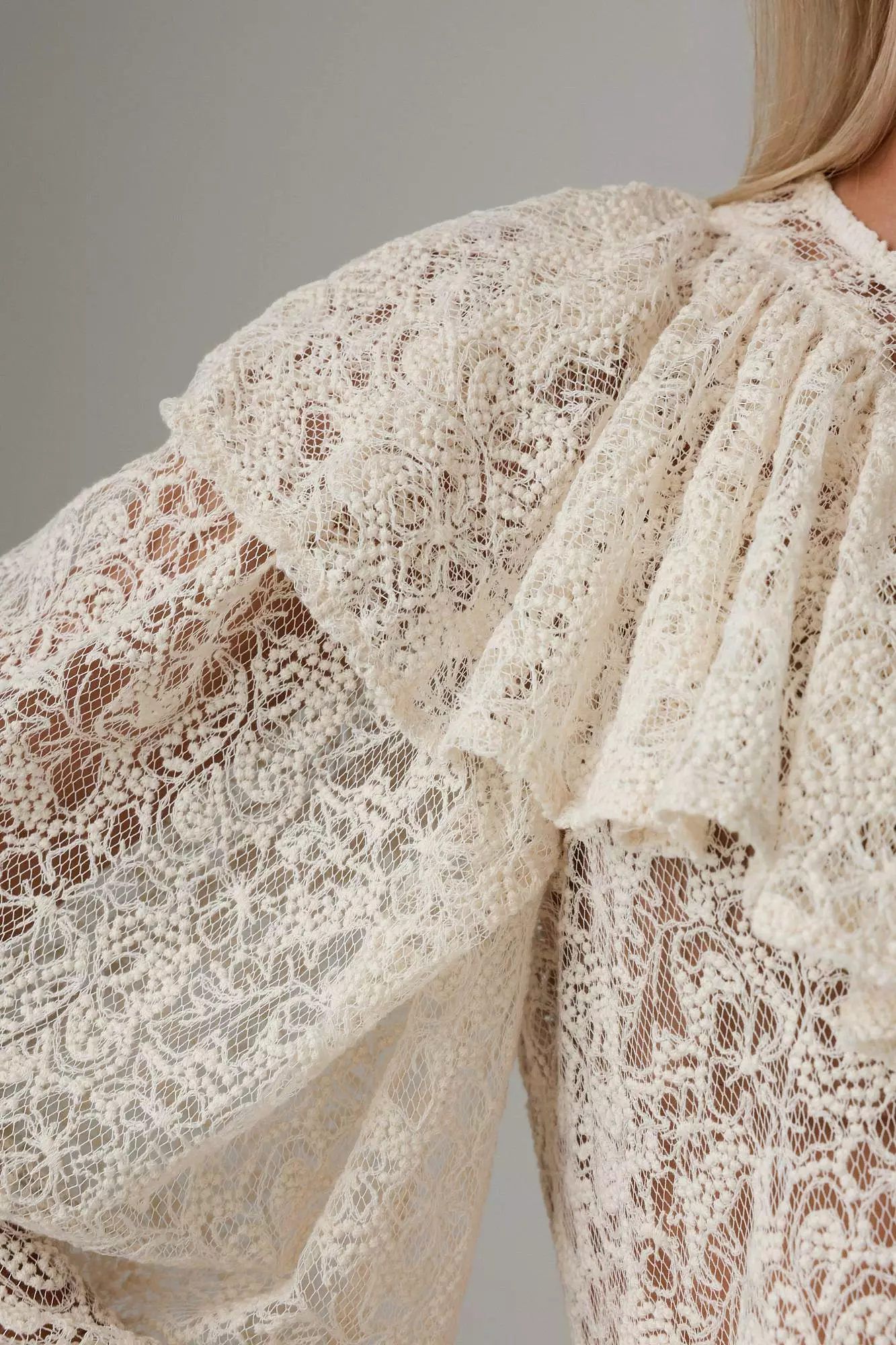 Блуза (S (42RU), светло-бежевый). Избражение № 4