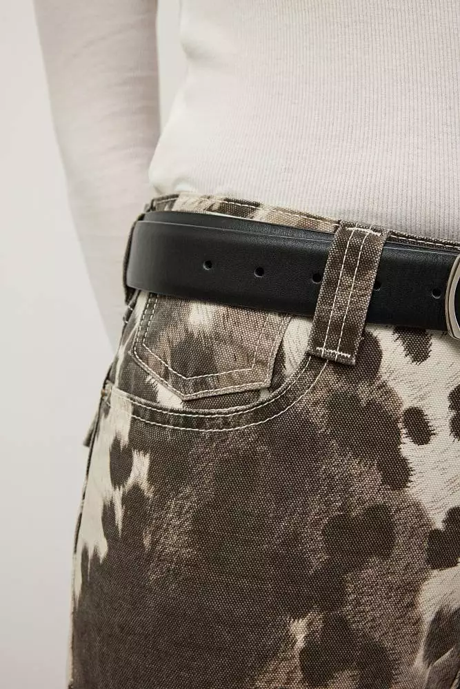 Джинсы (S (42RU), коричневый). Изображение № 5