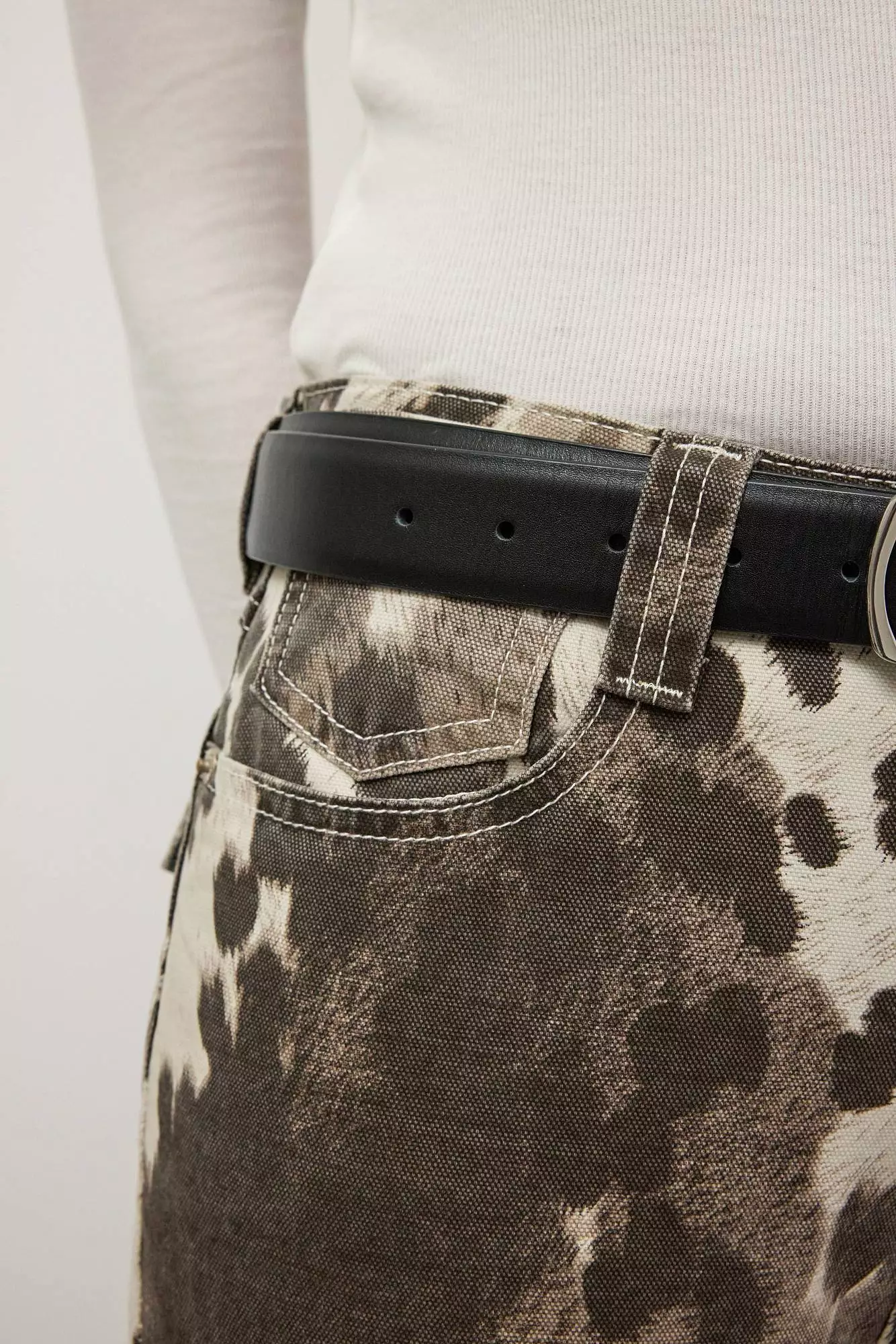 Джинсы (S (42RU), коричневый). Избражение № 5