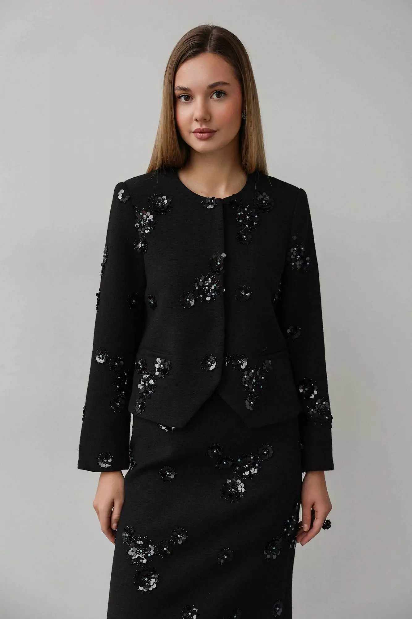 Жакет (S (42RU), чёрный). Избражение № 1