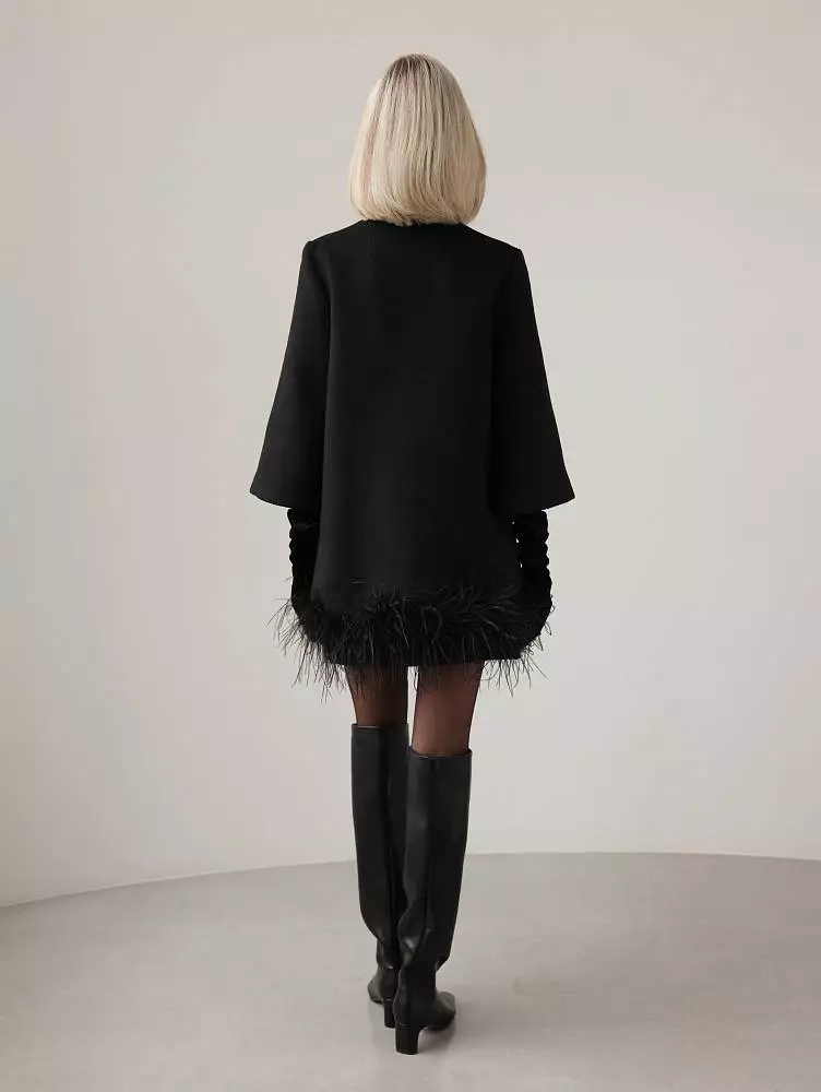 Пальто (M (44RU) чёрный). Изображение № 8