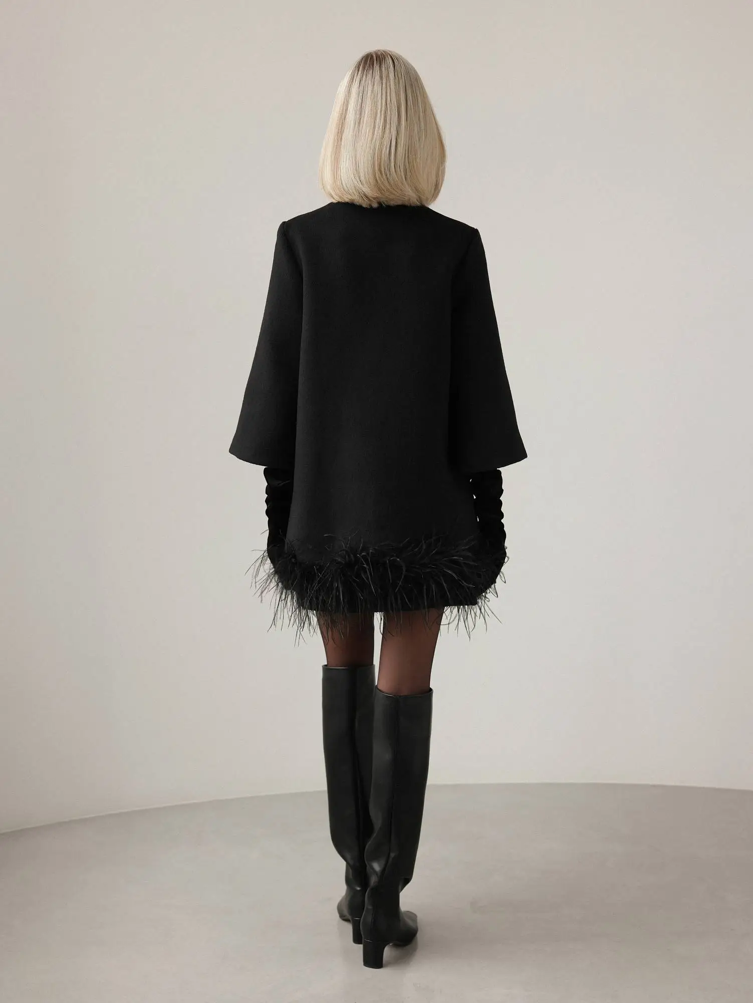 Пальто (M (44RU) чёрный). Избражение № 8