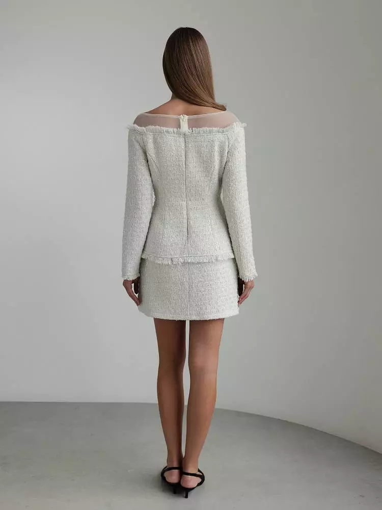 Платье  (L (46RU), слоновая кость). Изображение № 5