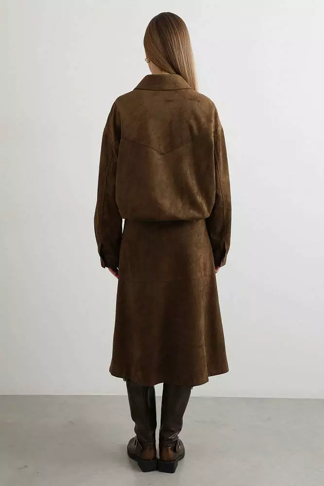 Юбка (L (46RU), коричневый). Изображение № 3